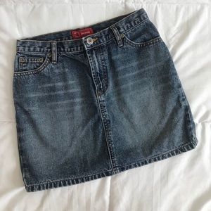 Denim mini skirt